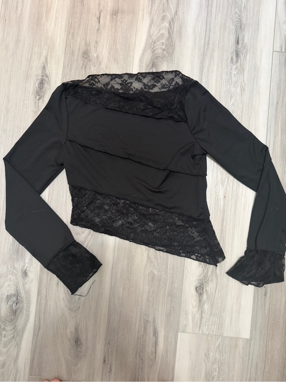 Asymmetrical Lace Top